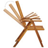 Sklopive vrtne stolice 8 kom od masivnog bagremovog drva 3075053