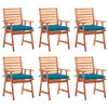 Vrtne blagovaonske stolice s jastucima 6 kom od bagremovog drva 3078366