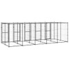 Vanjski kavez za pse s krovom čelični 12,1 m² 3082252