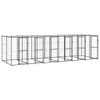 Vanjski kavez za pse s krovom čelični 14,52 m² 3082253