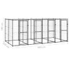 Vanjski kavez za pse s krovom čelični 9,68 m² 3082251