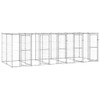 Vanjski kavez za pse od pocinčanog čelika s krovom 12,1 m² 3082274