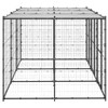 Vanjski kavez za pse s krovom čelični 7,26 m² 3082250