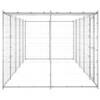 Vanjski kavez za pse od pocinčanog čelika s krovom 12,1 m² 3082304