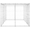 Vanjski kavez za pse od pocinčanog čelika s krovom 7,26 m² 3082303