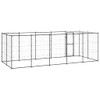 Vanjski kavez za pse s krovom čelični 12,1 m² 3082294
