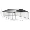 Vanjski kavez za pse s krovom 600 x 300 x 150 cm 171502