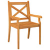 Vanjske blagovaonske stolice 4 kom od masivnog bagremovog drva 3098660