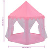 Šator za igru princeze s 250 loptica ružičasti 133 x 140 cm 3107713
