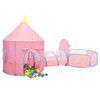 Dječji šator za igru s 250 loptica ružičasti 301 x 120 x 128 cm 3107736
