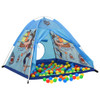 Dječji šator za igru s 250 loptica plavi 120 x 120 x 90 cm 3107742