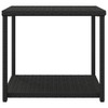Bočni stolić crni 55 x 45 x 49 cm od poliratana 319404