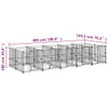 Vanjski kavez za pse čelični 9,38 m² 3124582