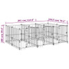 Vanjski kavez za pse čelični 5,63 m² 3124580