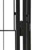 Ograda za pse s 40 panela crna 50 x 100 cm čelik obložen prahom 3115966