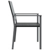Vrtne stolice 4 kom crne 54 x 62,5 x 89 cm od poliratana 3187083
