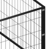 Kavez za pse crni 7 m² čelični 3082097