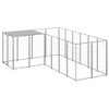 Kavez za pse srebrni 4,84 m² čelični 3082218
