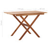 Vrtni stol 110 x 67 x 74 cm od masivnog bagremovog drva 46458