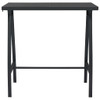 Vrtni barski stol crni 110 x 60 x 110 cm od kaljenog stakla 48121