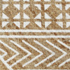 Ručno rađeni tepih od jute s bijelim uzorkom 90 cm 133692
