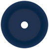 Luksuzni okrugli umivaonik mat tamnoplavi 40 x 15 cm keramički 147012