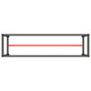 Okvir za radni stol mat crni i mat crveni 190x50x79 cm metalni 151453