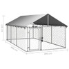 Vanjski kavez za pse s krovom 400 x 200 x 150 cm 171499