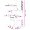 Penjalica za mačke sa stupovima za grebanje krem 153 cm 171636
