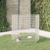 Kavez za zečeve sa 6 panela 54x100 cm od pocinčanog željeza 171581