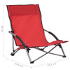 Sklopive stolice za plažu od tkanine 2 kom crvene 312490