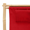 Ležaljka od bambusa i platna crvena 318597