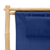 Ležaljka od bambusa i platna modra 318596