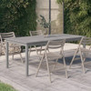 Vrtni stol sivi 200 x 100 x 75 cm od masivnog bagremovog drva 318745