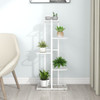 Stalak za cvijeće s 5 razina 43 x 22 x 98 cm bijeli metalni 336111