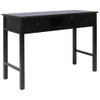Radni stol crni 108 x 45 x 76 cm od masivnog drva paulovnije 338538