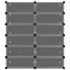 Stalak za cipele crni 94,5 x 36,5 x 106 cm PP 340563