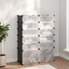 Stalak za cipele crni 94 x 37 x 125 cm PP 340565
