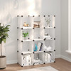 Kockasti organizator za pohranu s 12 kocki prozirni PP 340550