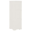 Plastični ormarić 40 x 43 x 125 cm izgled drva angora bijeli 340604