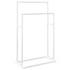 Samostojeći stalak za ručnike bijeli 48 x 24 x 78,5 cm željezni 343088