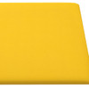 Zidne ploče 12 kom žute 90 x 15 cm baršunaste 1,62 m² 343897