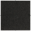 Zidne ploče od tkanine 12 kom crne 30 x 30 cm 1,08 m² 344038