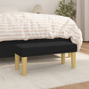 Klupa crna 70 x 30 x 30 cm od tkanine 346626