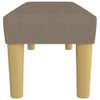 Klupa smeđesivi 100x30x30 cm od tkanine 346656