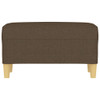 Klupa smeđa 70 x 35 x 41 cm od tkanine 349370