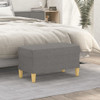 Klupa tamnosiva 70 x 35 x 41 cm od tkanine 349368