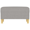 Klupa svjetlosiva 70 x 35 x 41 cm od tkanine 349367