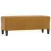 Klupa smeđa 100x35x41 cm baršunasta 349428