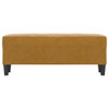 Klupa smeđa 100x35x41 cm baršunasta 349428